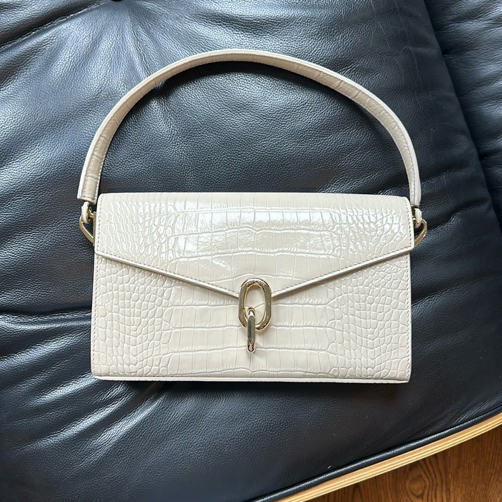Anine Bing Embossed Leather “Colette” Handle Bag